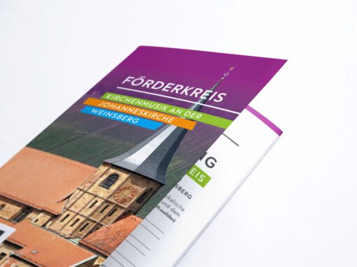 Förderkreisflyer Evangelische Johanneskirche Weinsberg
