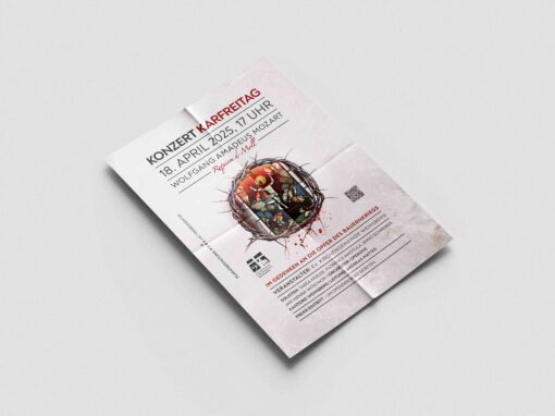 Karfreitag Konzertplakat Evangelische Johanneskirche Weinsberg